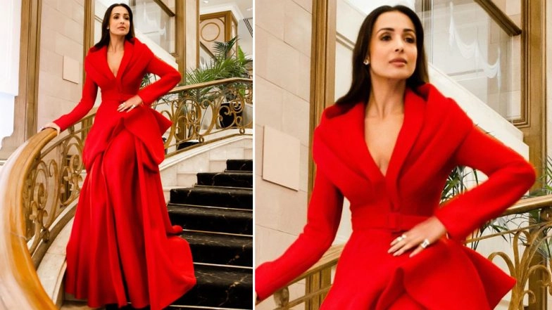Yo or Hell No! Malaika Arora Picks a Candy Red Gown by Benchellal for IFFM 2019