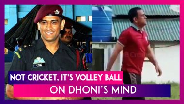 MS Dhoni Has Volley Ball, Not Cricket On His Mind Right Now