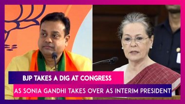 Sonia Gandhi To Be Interim Congress President, BJP’s Sambit Patra Says Party Playing Musical Chair