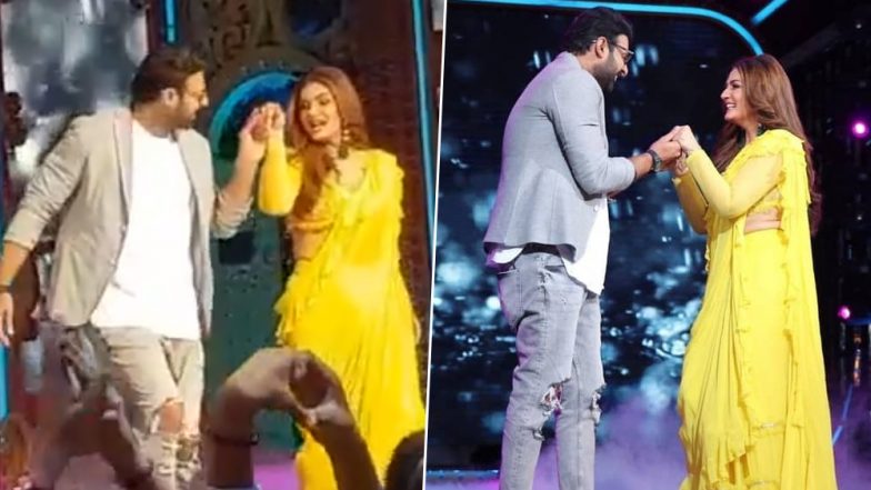 Raveena Tandon Dances to 'Tip Tip Barsa Pani' for Prabhas and If He Is Not the Luckiest Man Alive Then Who Is (Watch Video)