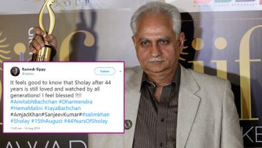 44 Years of Sholay: Ramesh Sippy Is Happy As His Directorial Is Still Loved and Watched by All Generations