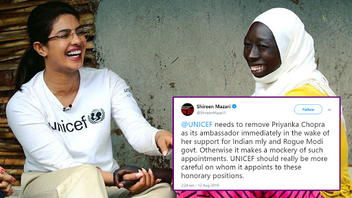 Priyanka Chopra Should Be Removed As UNICEF Goodwill Ambassador for Supporting Indian Military and Modi Govt, Tweets Pak Minister