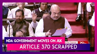 Amit Shah Announces Scrapping Of Article 370, Bifurcation of Jammu & Kashmir