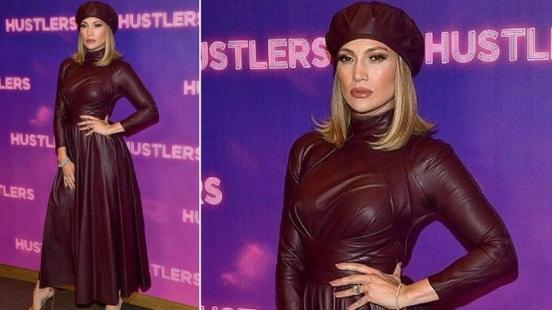 Yo or Hell No! Jennifer Lopez in a Leather Dress by Zimmermann for the Photocall of Hustlers Movie