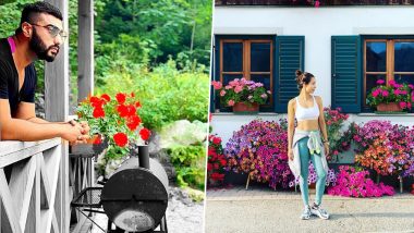 Arjun Kapoor and Malaika Arora Pose in a Flowery Setting On Their Austrian Vacay and We Wish They Were in the Same Frame - See Pics