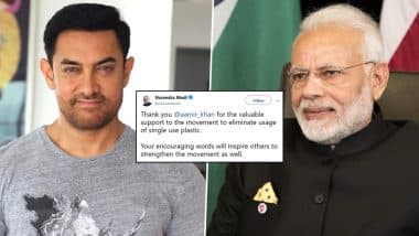 PM Narendra Modi Thanks Aamir Khan for Extending His Support to the Single-Use Plastic Ban Initiative  - Read Tweet