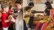 Alia Bhatt Ties Rakhi to Karan Johar's Son Yash While Shahid Kapoor's Kids Misha-Zain Celebrate Raksha Bandhan Looking Extra Cute! (View Pics)