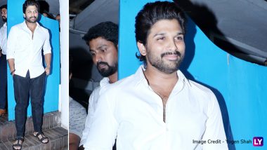 Allu Arjun Attends Emmay Entertainment Celebrations, and His Mumbai Fans Get Overwhelmed Seeing the Tollywood Star (Watch Video)