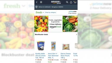 'Amazon Fresh' Launched with 2 Hour Delivery Service