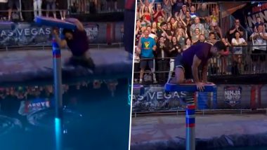 Gymnast Danell Leyva Performs One of the Best Saves in History of 'American Ninja Warrior', Wins Hearts on Social Media; Watch Viral Video