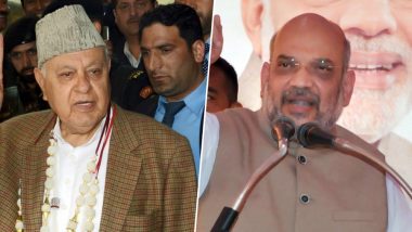 Farooq Abdullah Neither Detained Nor Arrested, Says Amit Shah During Article 370 Debate; National Conference MP Accuses Home Minister of Lying