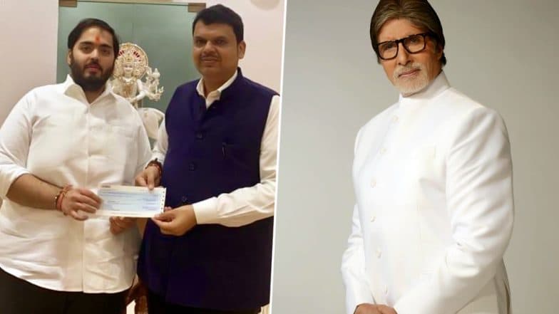 Maharashtra CM Devendra Fadnavis Thanks Reliance and Amitabh Bachchan for Their Contributions to Relief Fund Maharashtra CM Devendra Fadnavis Thanks Reliance and Amitabh Bachchan for Their Contributions to Relief Fund