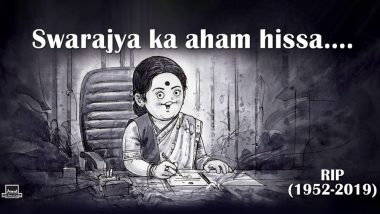 Amul India Pays Tribute to Sushma Swaraj With A Heart-Warming Topical, View Pic