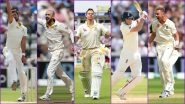 Ashes 2019 2nd Test, Key Players: Steve Smith, Mitchell Starc, Stuart Broad & Other Cricketers to Watch Out for in England vs Australia Match at Lord&rsquo;s