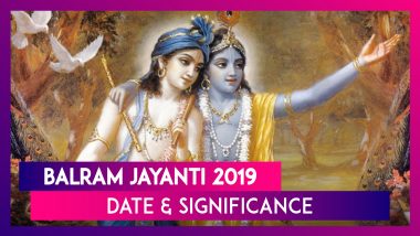 Balaram Jayanti 2019: Date, Significance, Rituals celebrating the birth anniversary Lord Balaram
