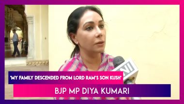 Diya Kumari, BJP MP: My Family Descended From Lord Ram’s Son Kush