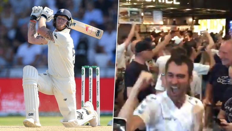Football Fans Cheer While Watching England’s Historic Win in Ashes 2019 3rd Test