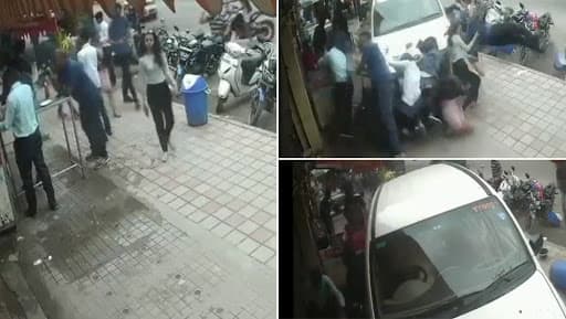 Bengaluru: Drunk Driver Hits Pedestrians in HSR Layout Locality, Gets Arrested; Watch Video Bengaluru: Drunk Driver Hits Pedestrians in HSR Layout Locality, Gets Arrested; Watch Video