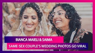 Bianca-Saima, A Lesbian Couple With Indian & Pakistan Roots Tie The Knot In U.S., Photos Go Viral