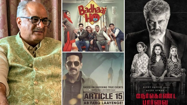 Boney Kapoor to Remake Badhaai Ho and Article 15 in Tamil Following Success of Ajith’s Nerkonda Paarvai?
