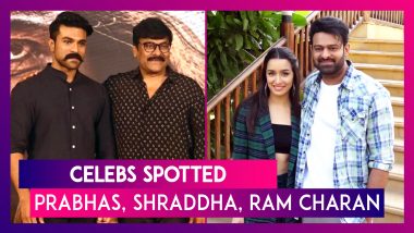 Celebs Spotted: Prabhas, Shraddha, Chiranjeevi, Tamannaah, Ram Charan & Others Seen In The City