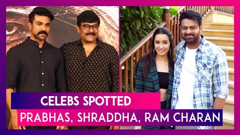 Celebs Spotted: Prabhas, Shraddha, Chiranjeevi, Tamannaah, Ram Charan & Others Seen In The City