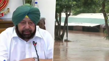 Punjab Floods: Amarinder Singh Announces Rs 100 Crore For Relief Operations, Orders Administration to Expedite Rehabilitation Measures