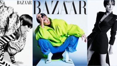 Celine Dion Dons Neon-Green Tuxedo Jacket and Rocks Pixie Cut on Harper’s Bazaar US Cover (View Pictures)