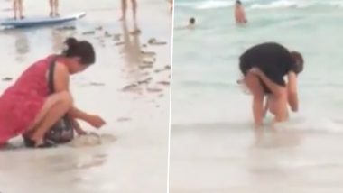 Video of Child Pooping and Mother Burying Diaper on Boracay Island Beach Goes Viral, Authorities Cordon Off Beachside for Clean-up