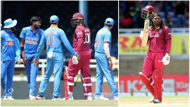Was This Chris Gayle’s Last ODI? Virat Kohli and Teammates Congratulate 'Universe Boss' As He Walkes off Following an Entertaining Knock during IND vs WI 3rd ODI Match (Watch Video)