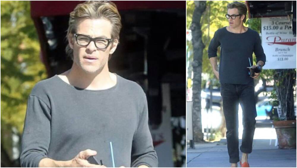 Chris Pine buys coffee looking like that!