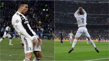 Cristiano Ronaldo ‘Siii’ Celebration: Juventus Football Star Reveals the Reason Behind His Iconic Goal Celebration (See Pics, Wallpapers and Videos)