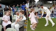 David Warner&rsquo;s Wife, Daughters Join Victory Celebrations at Edgbaston Stadium After Australia Defeat England in Ashes 2019 1st Test (See Pics)