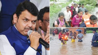 Maharashtra Floods: CM Devendra Fadnavis Announces Rs 6,813 Crore as Relief Package for Affected Regions