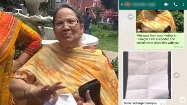 Recharge Dish So We Can Watch TV: Video of Srinagar Woman Sending Message To Her Son Through a Journalist Post Article 370 Revocation is Heartwarming