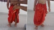 How to Drape Dhoti for Kids this Krishna Janmashtami 2019: A Step-by-Sep Guide to Wearing the Traditional Attire This Gokulashtami (Watch Video)
