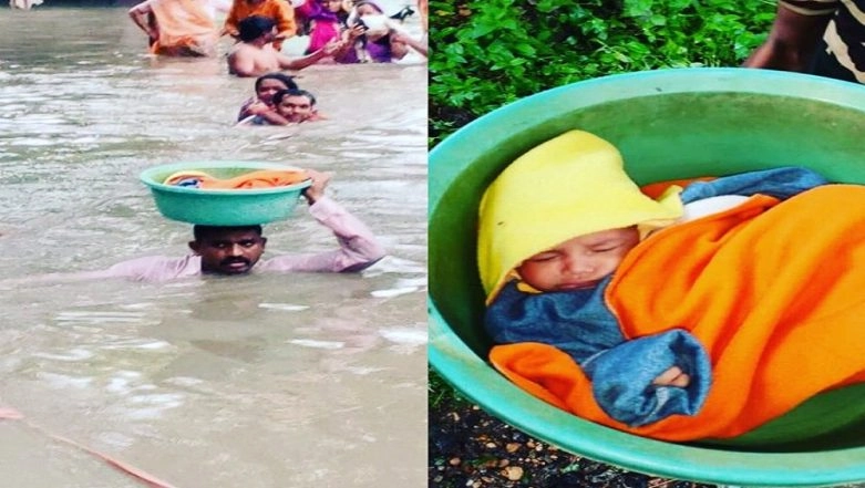 Gujarat Cop Wades Through Flooded Street to Save 45-Day-Old Baby in Vadodara