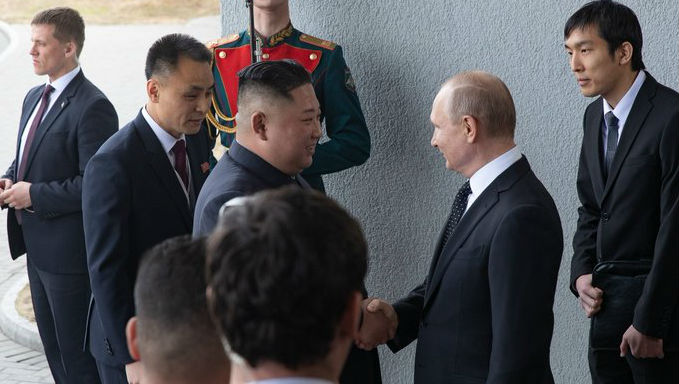 Kim Jong-un, Russia President Vladimir Putin Exchange Greetings on Korea's Liberation Day