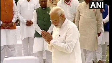 PM Narendra Modi Pay Tributes to Former Prime Minister Atal Bihari Vajpayee on His First Death Anniversary