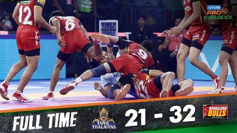 Pro Kabaddi League 7: Bengaluru Bulls Humble Tamil Thalaivas 32–21 Pro Kabaddi League 7: Bengaluru Bulls Humble Tamil Thalaivas 32–21