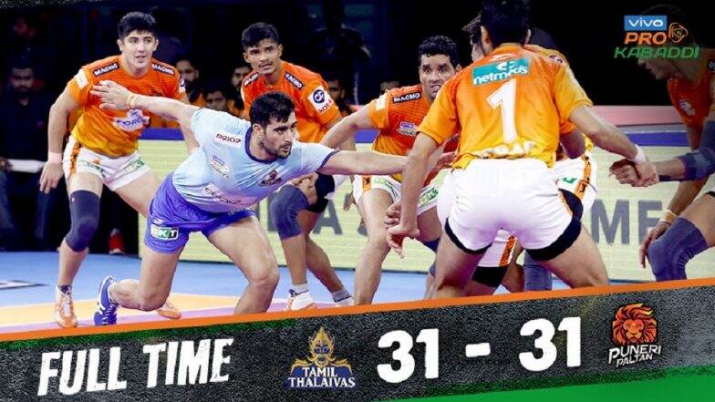 Pro Kabaddi League 7: Tamil Thalaivas and Puneri Paltan Play Out 31–31 Draw Pro Kabaddi League 7: Tamil Thalaivas and Puneri Paltan Play Out 31–31 Draw