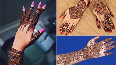 simple henna hand designs