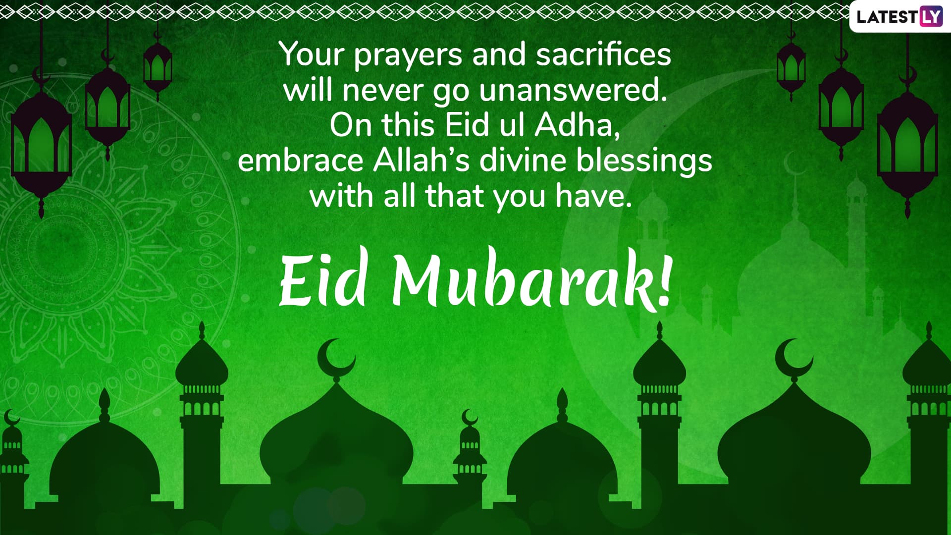 Eid Mubarak Greetings: Eid ul-Adha 2019 Messages, WhatsApp Stickers ...