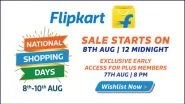 Flipkart National Shopping Days Begin From Midnight, Discount Ranges From 50-80%; Check Details of Offers