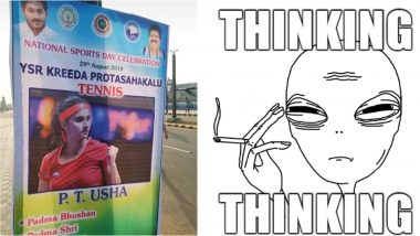 PT Usha Mistaken for Sania Mirza on National Sports Day 2019 Poster in Andhra Pradesh, Social Media Erupts