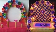 Ganesh Chaturthi 2019 Makhar Decoration Ideas: 5 Ways to Enhance The Look of Your Ganesh Pandal at Home This Festive Season