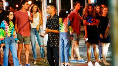 Supermodel Gigi Hadid and Beau Tyler Cameron Dine with Serena Williams