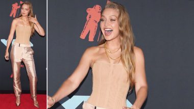 Yo or Hell No! Gigi Hadid Blings on the MTV VMAs Red Carpet in Tom Ford