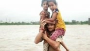 Gujarat Flood: Police Rescues 2 Kids on Shoulder, Video Goes Viral