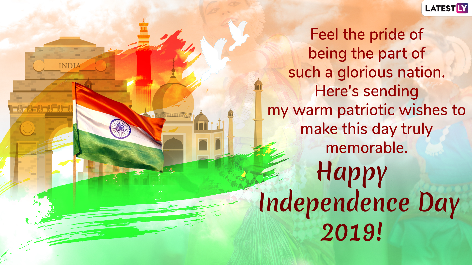 Happy Indian Independence Day 2019 Wishes WhatsApp Stickers, Patriotic